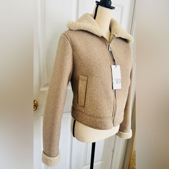 ZARA DOUBLE FACED SOFT JACKET - Picture 4 of 7